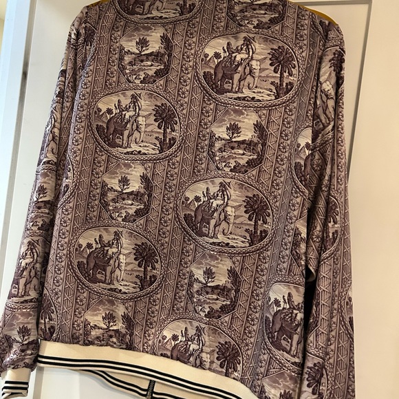 Scotch & Soda Yellow and Purple Patterned Bomber Jacket - Picture 3 of 4